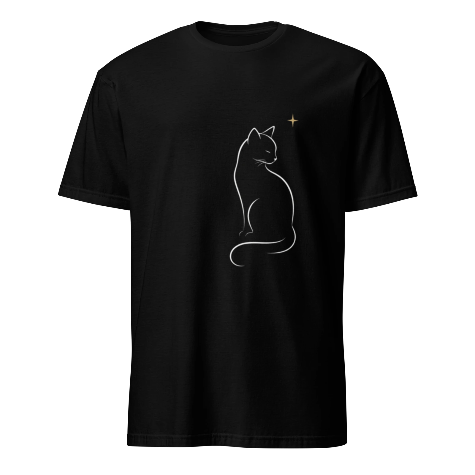 Minimalistisches Katzen-Shirt
